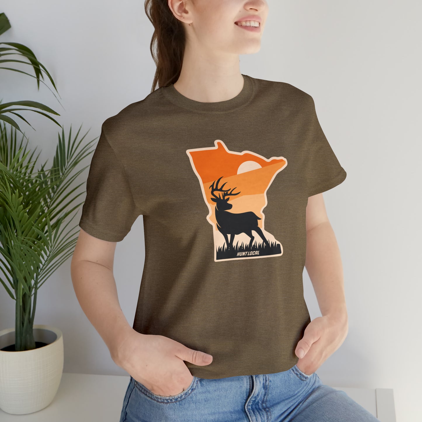 Minnesota - Sunset Buck Front Tee