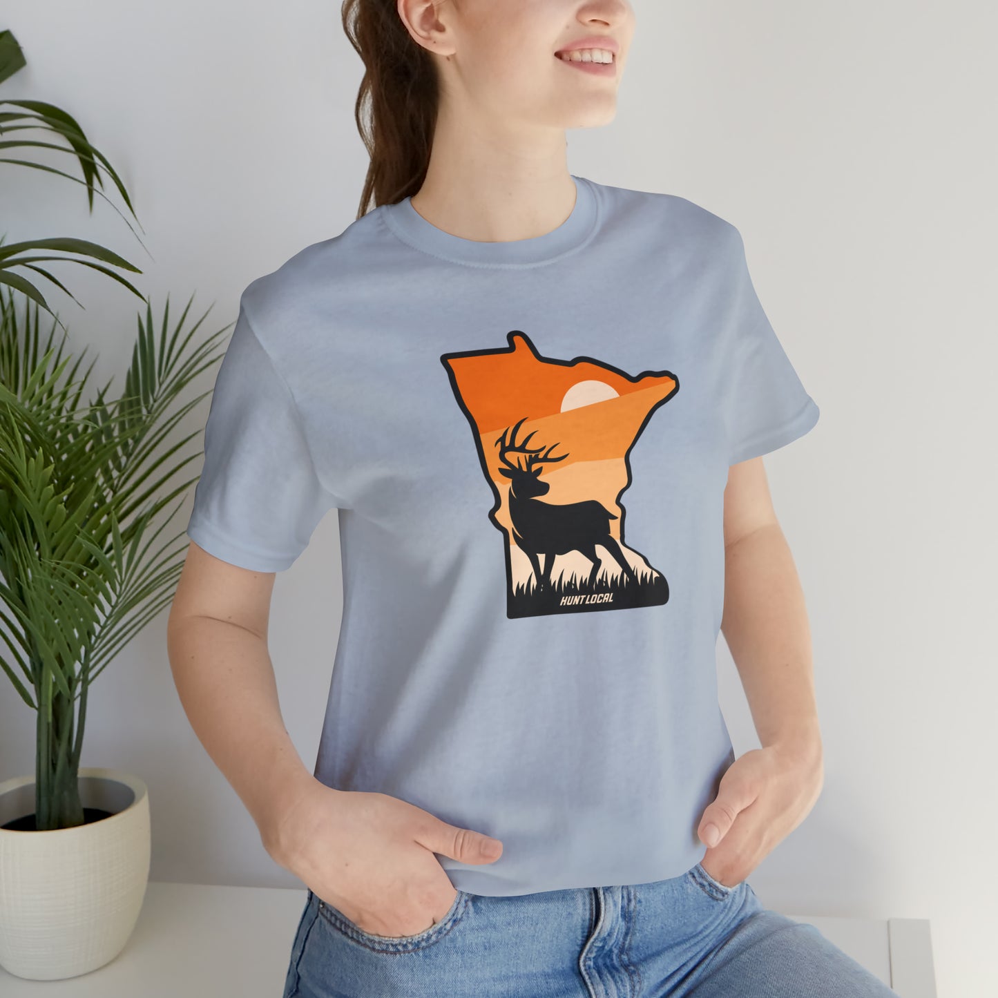 Minnesota - Sunset Buck Front Tee