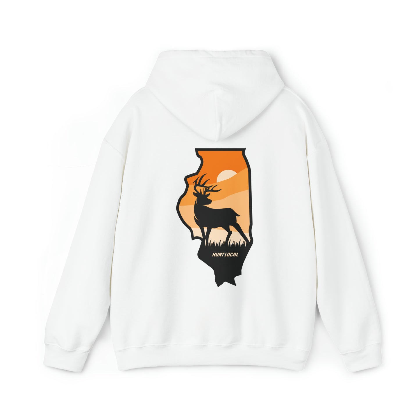 Illinois - Sunset Buck Hoodie (back)