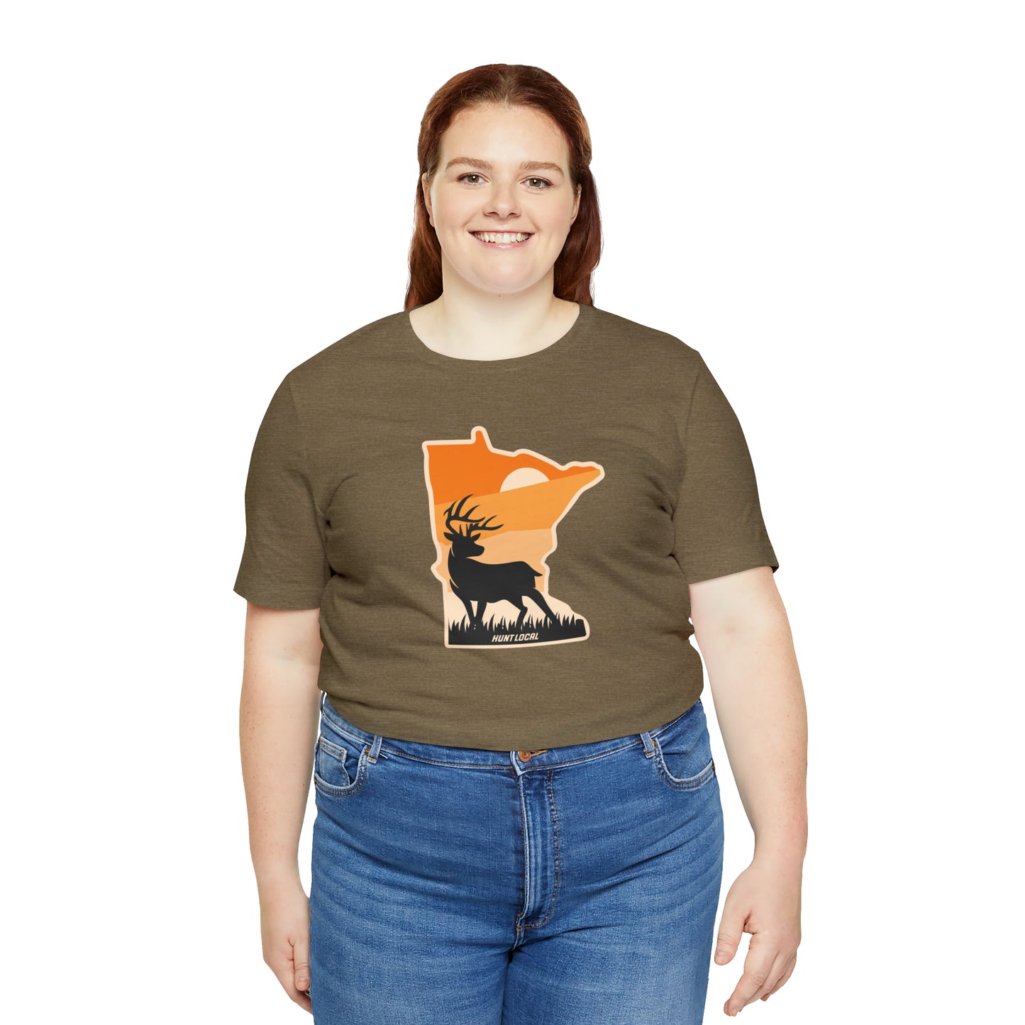 Minnesota - Sunset Buck Front Tee