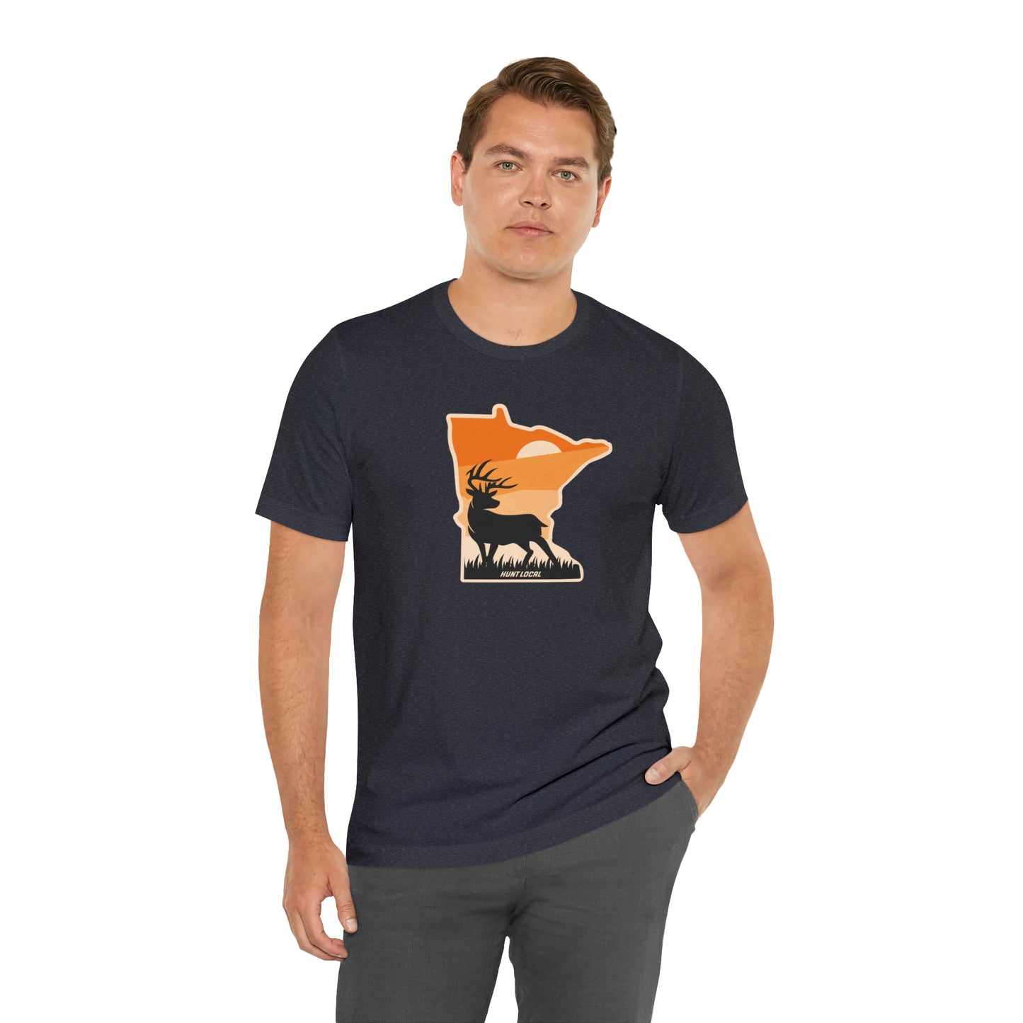 Minnesota - Sunset Buck Front Tee