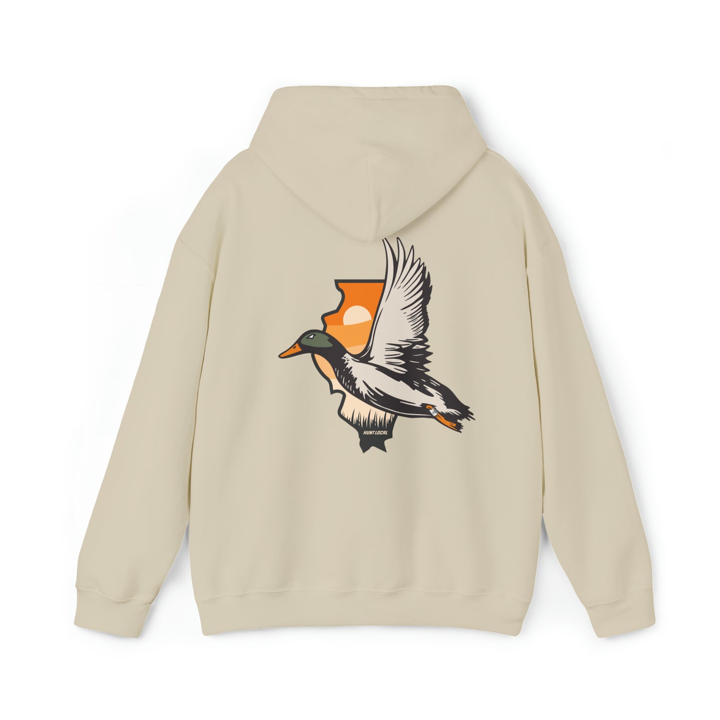 Illinois - Sunset Waterfowl Hoodie (back)