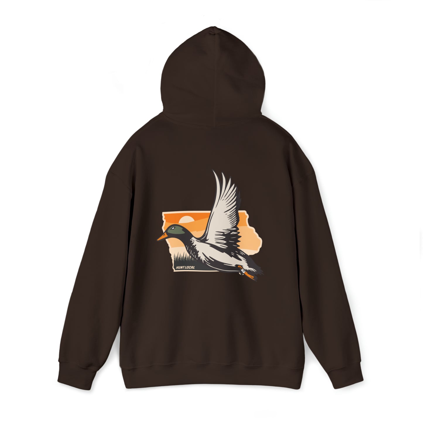 Iowa - Sunset Waterfowl Hoodie (back)