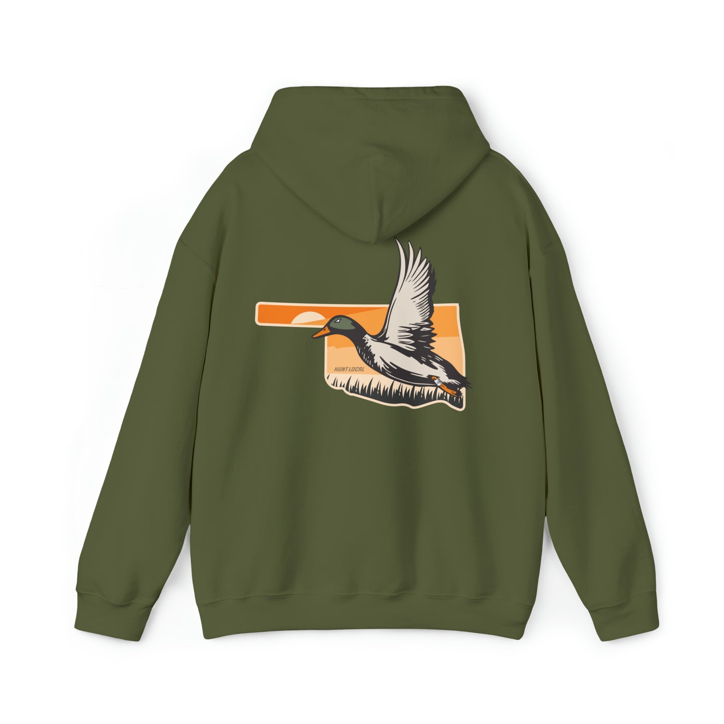 Oklahoma - Sunset Waterfowl Hoodie (back)