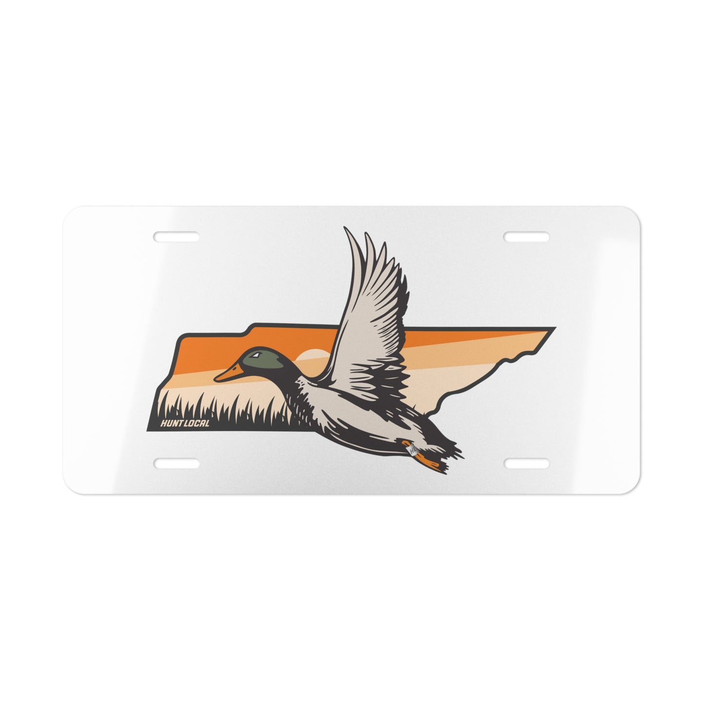 Tennessee - Waterfowl License Plate (white)