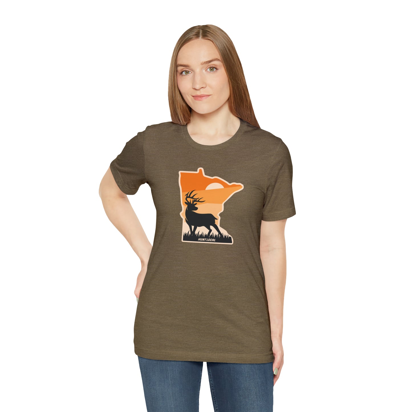 Minnesota - Sunset Buck Front Tee