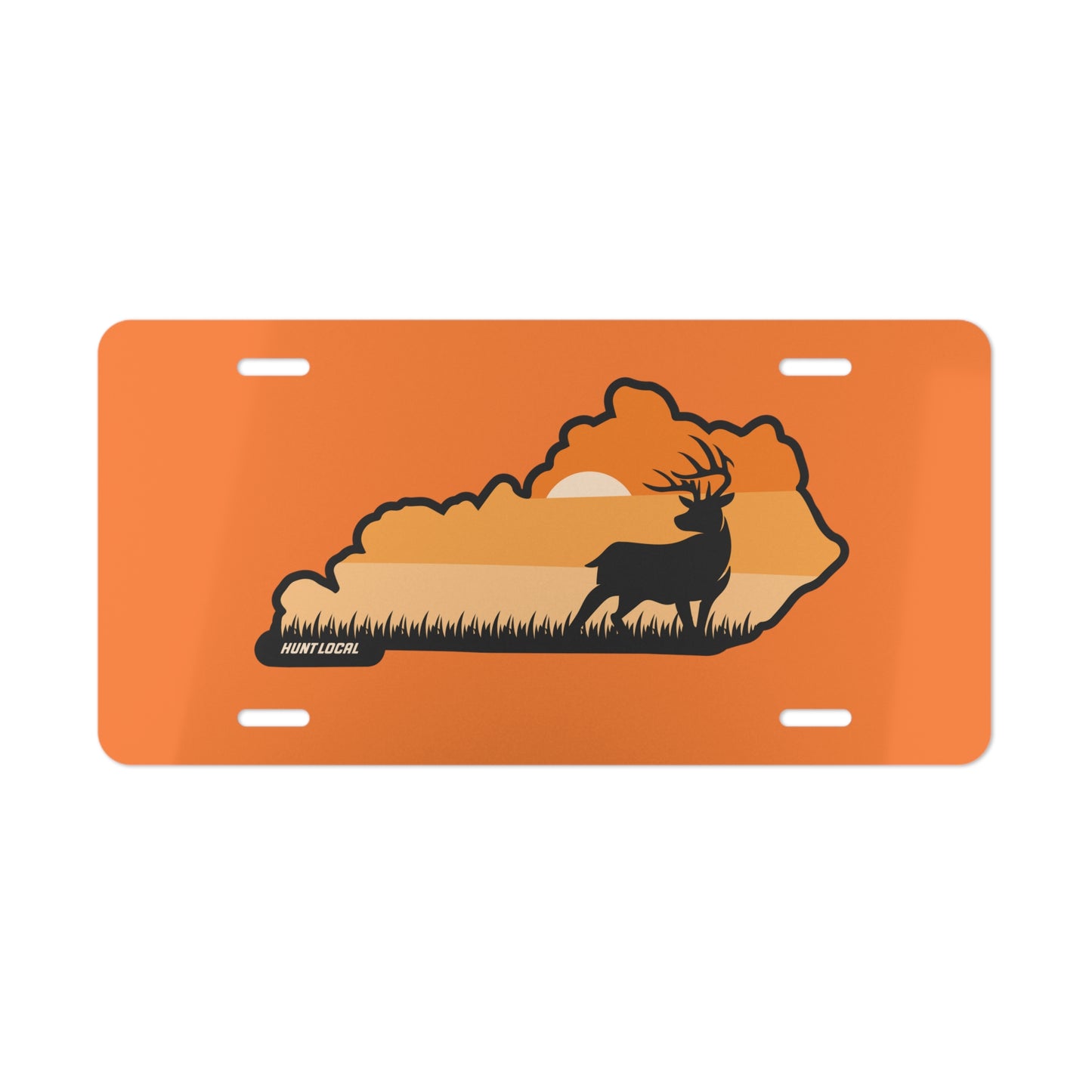 Kentucky - Sunset Buck License Plate (orange)