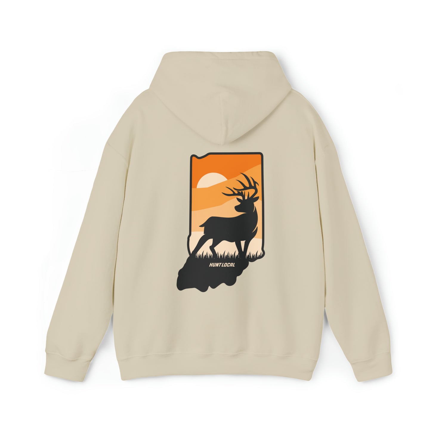 Indiana - Sunset Buck Hoodie (back)