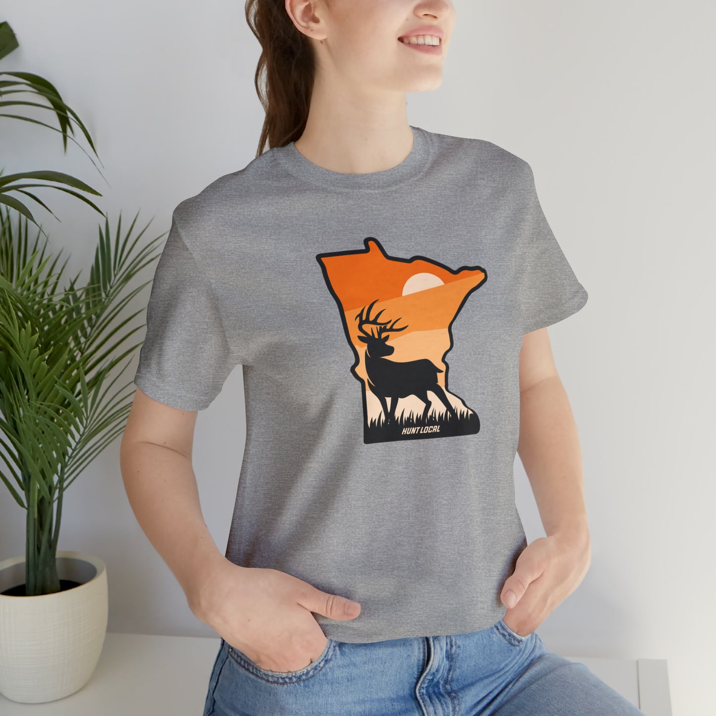 Minnesota - Sunset Buck Front Tee