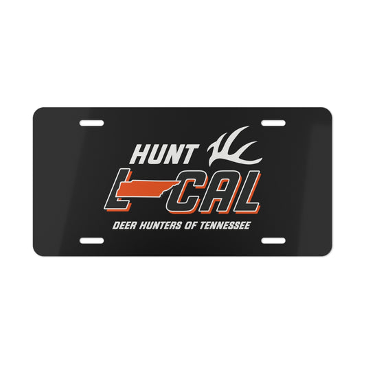 Tennessee - Hunt Local License Plate (black)