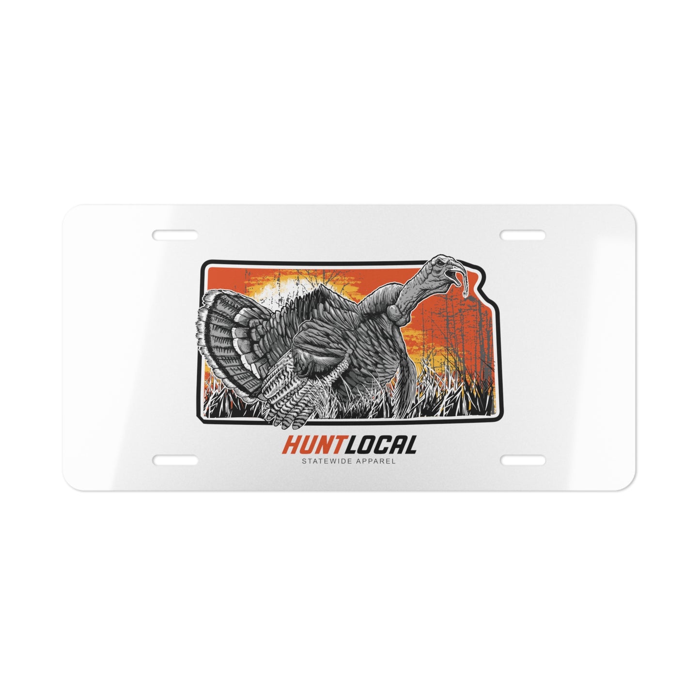 Kansas - Turkey License Plate (white)