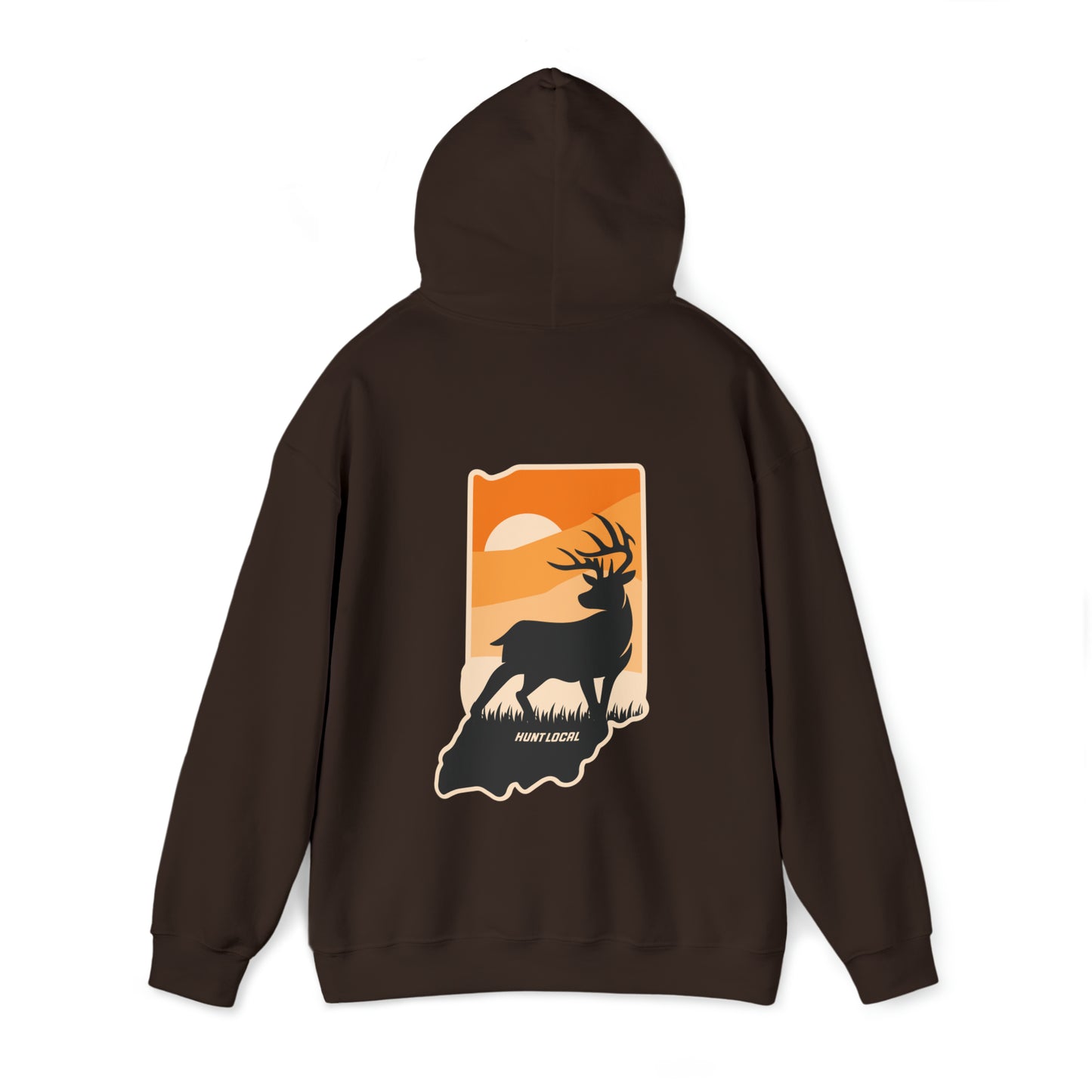 Indiana - Sunset Buck Hoodie (back)