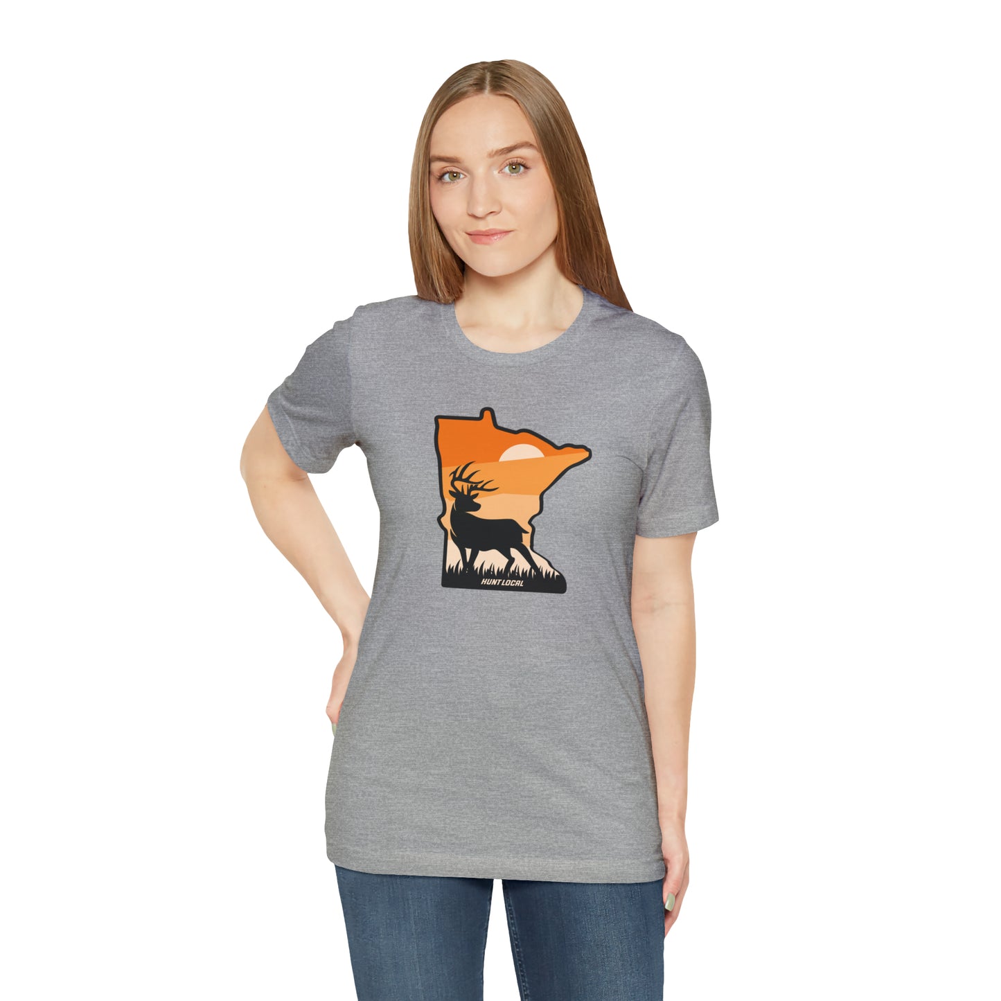 Minnesota - Sunset Buck Front Tee