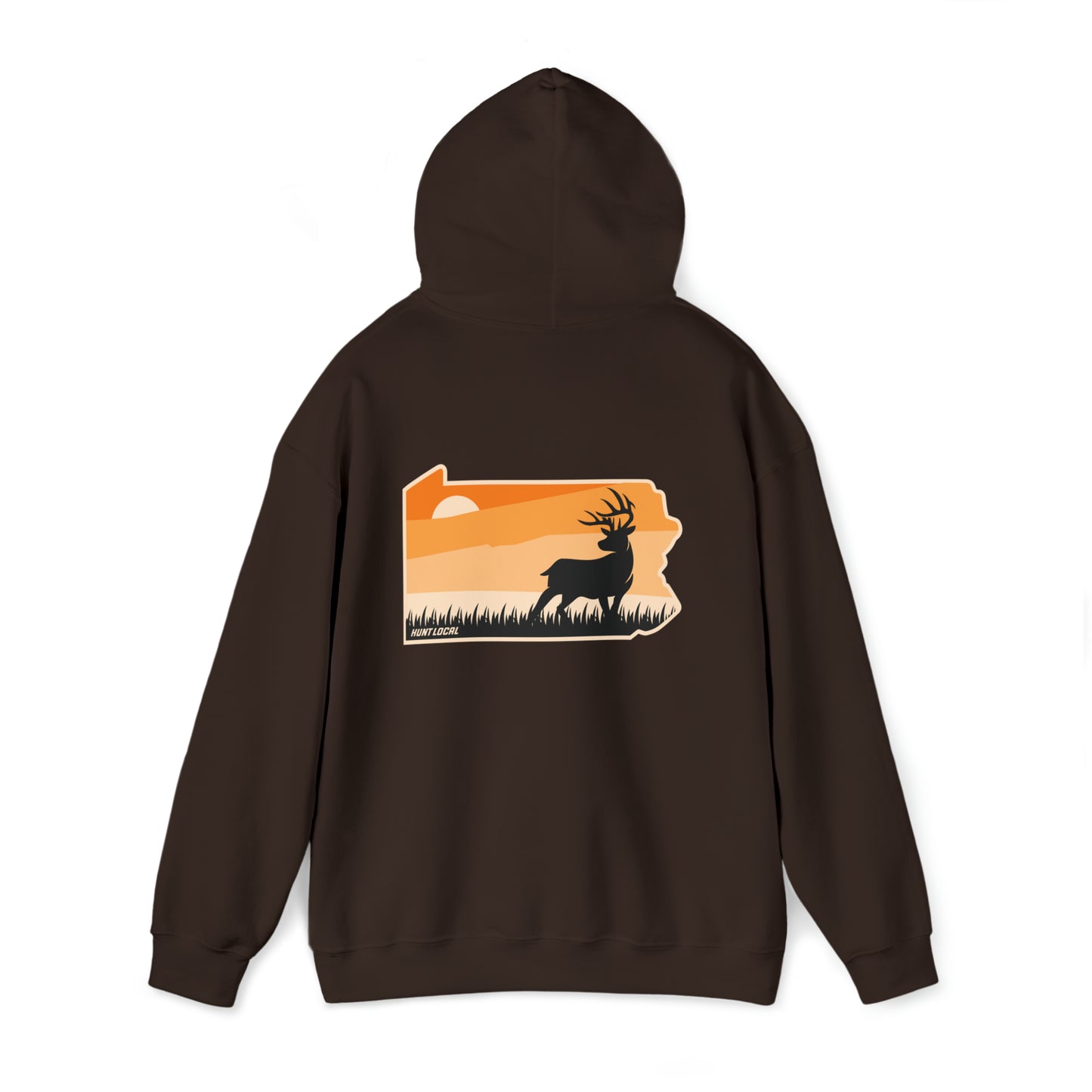 Pennsylvania - Sunset Buck Hoodie (back)