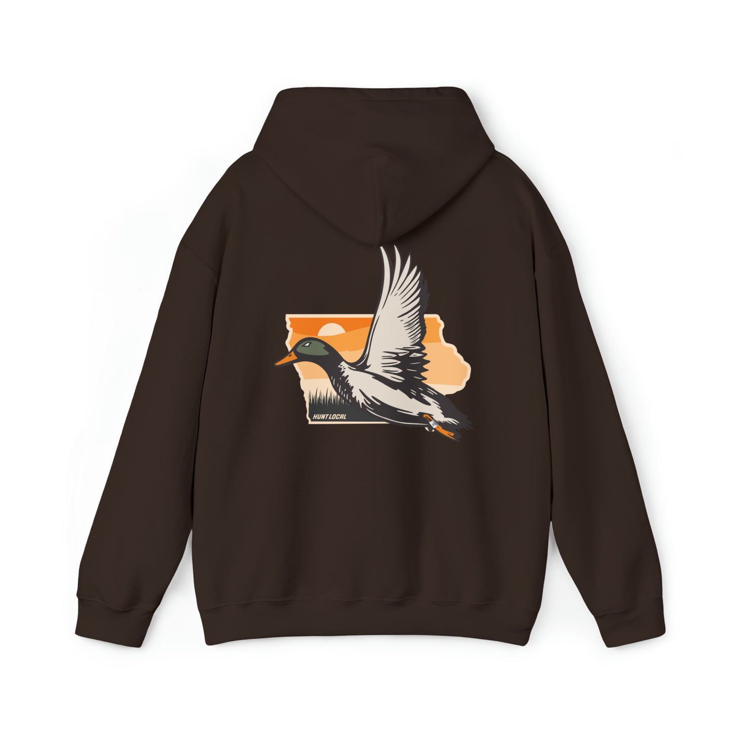 Iowa - Sunset Waterfowl Hoodie (back)