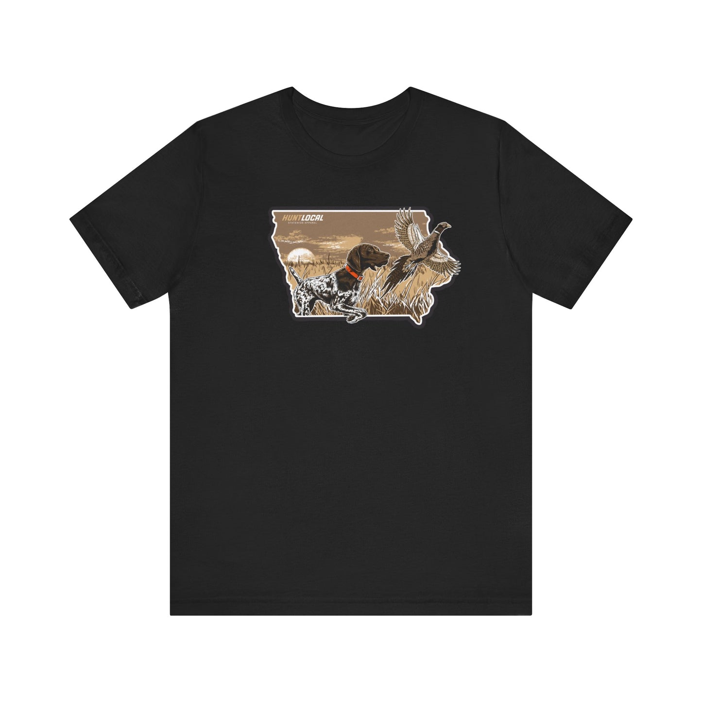 Iowa - Upland Bird Dog Tee (front)