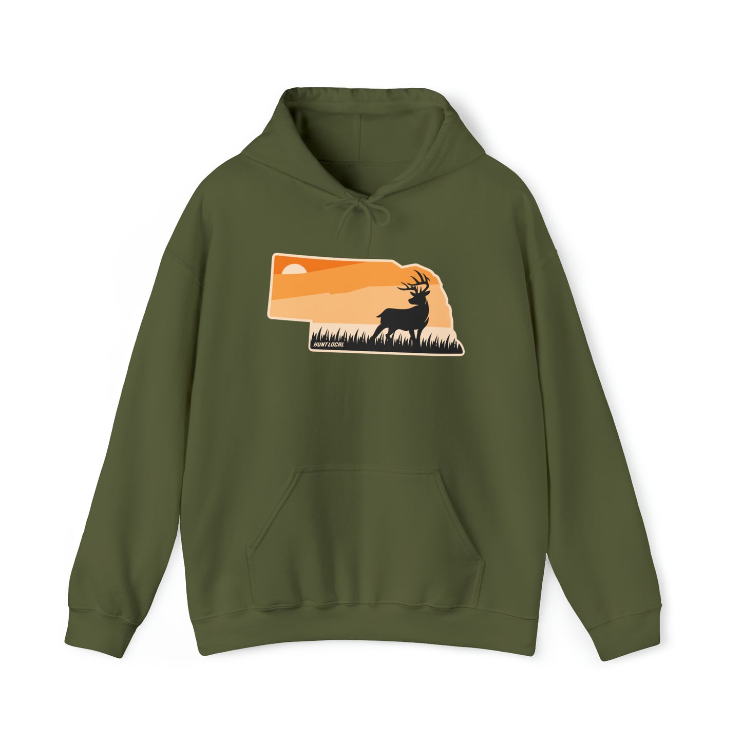 Nebraska - Sunset Buck Hoodie