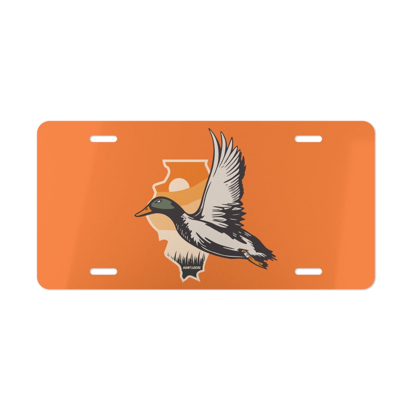 Illinois - Waterfowl License Plate (orange)