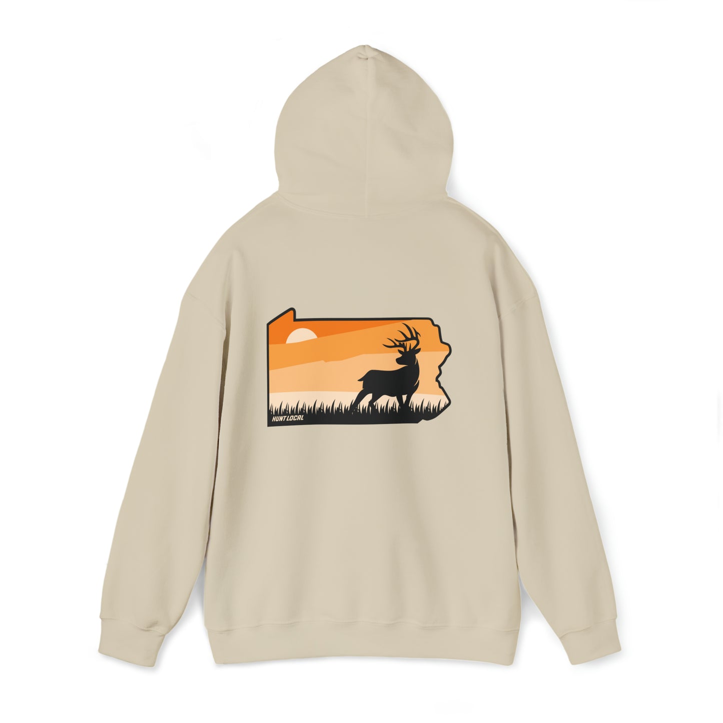 Pennsylvania - Sunset Buck Hoodie (back)