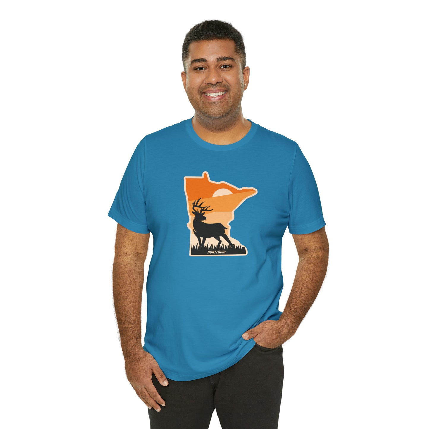 Minnesota - Sunset Buck Front Tee