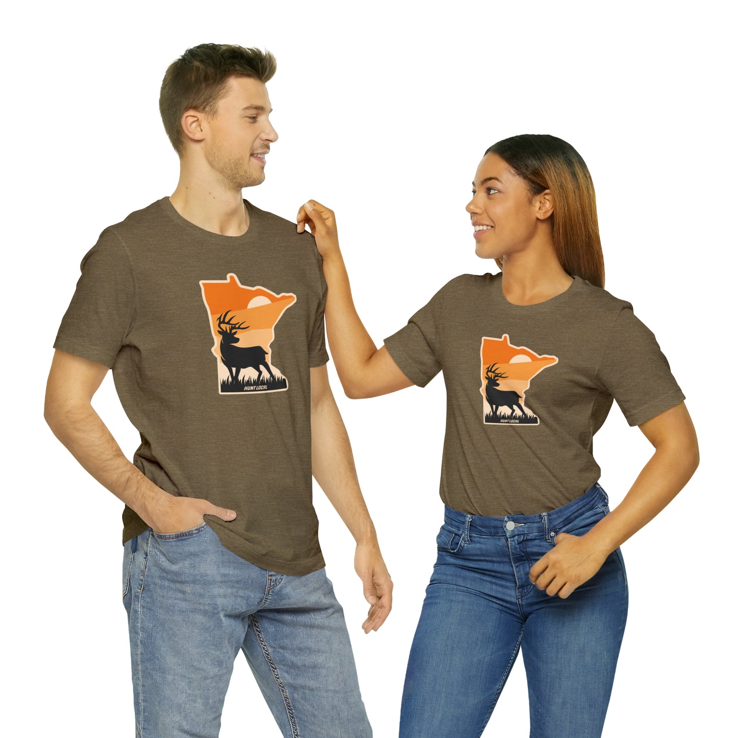 Minnesota - Sunset Buck Front Tee