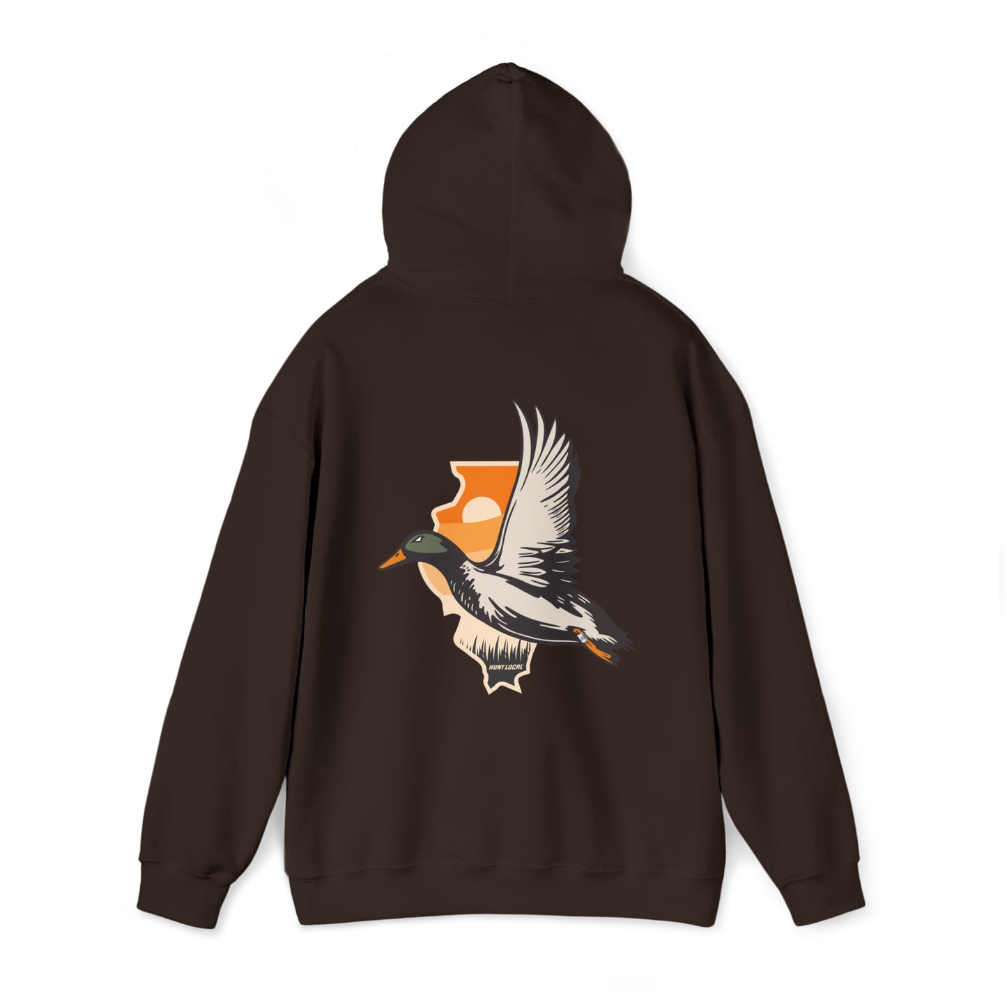 Illinois - Sunset Waterfowl Hoodie (back)