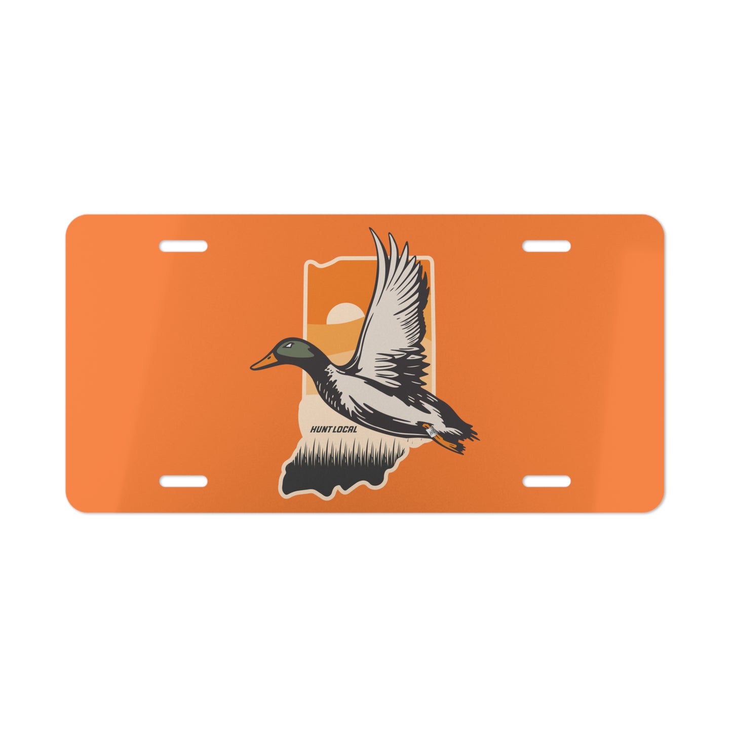 Indiana - Waterfowl License Plate (orange)