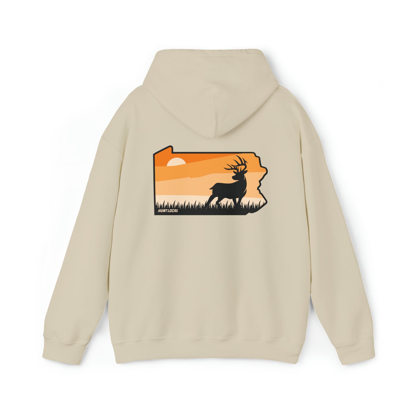 Pennsylvania - Sunset Buck Hoodie (back)