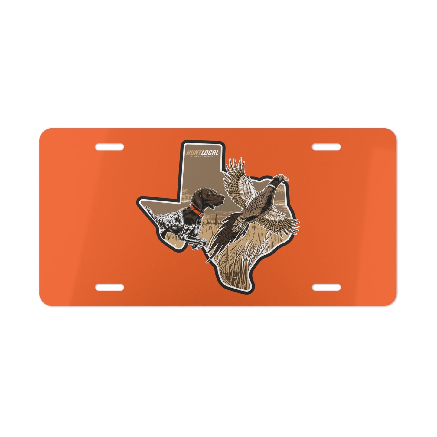 Texas - Upland License Plate (orange)