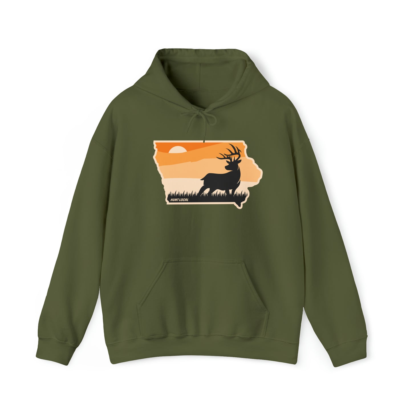 Iowa - Sunset Buck Hoodie