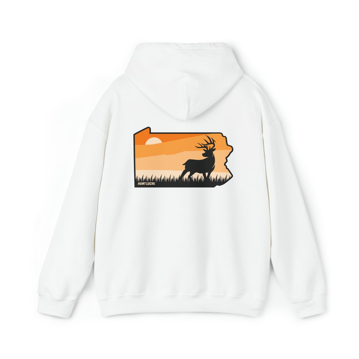 Pennsylvania - Sunset Buck Hoodie (back)