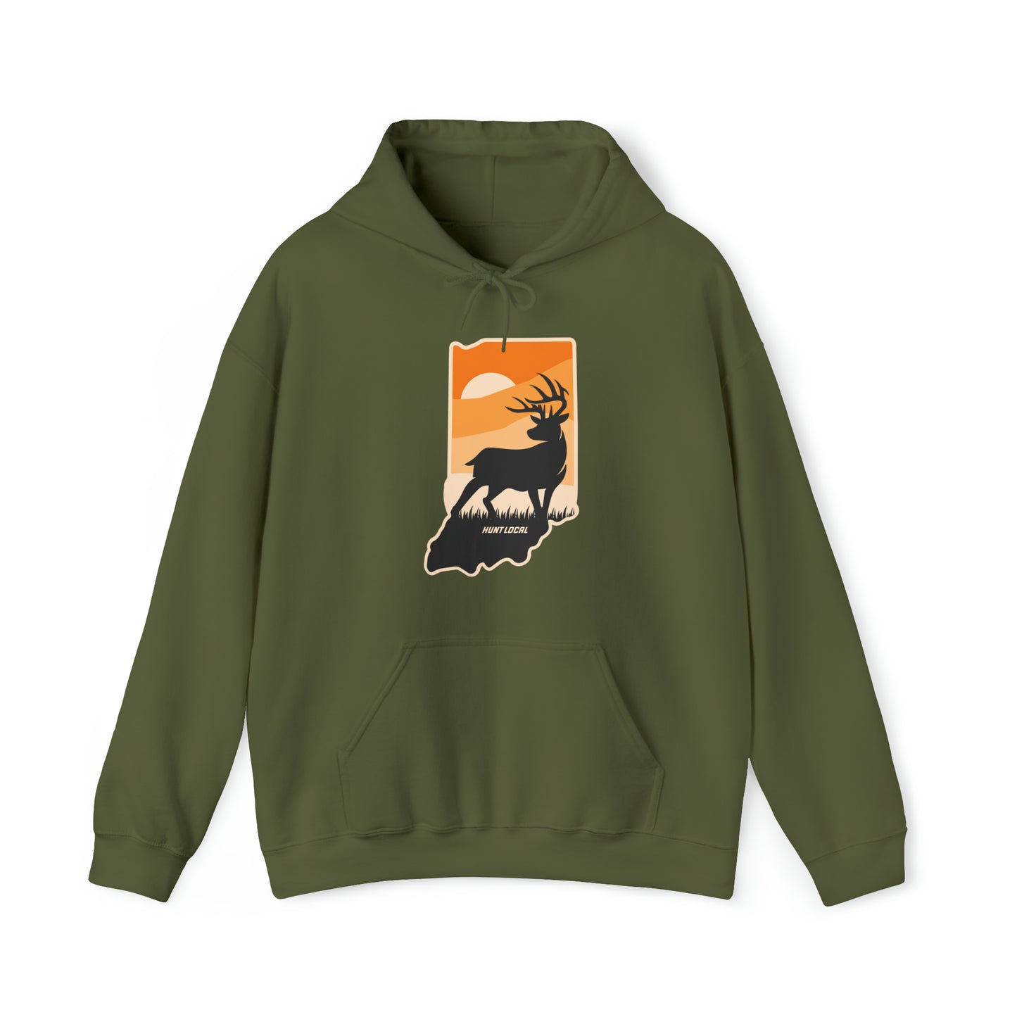 Indiana - Sunset Buck Hoodie