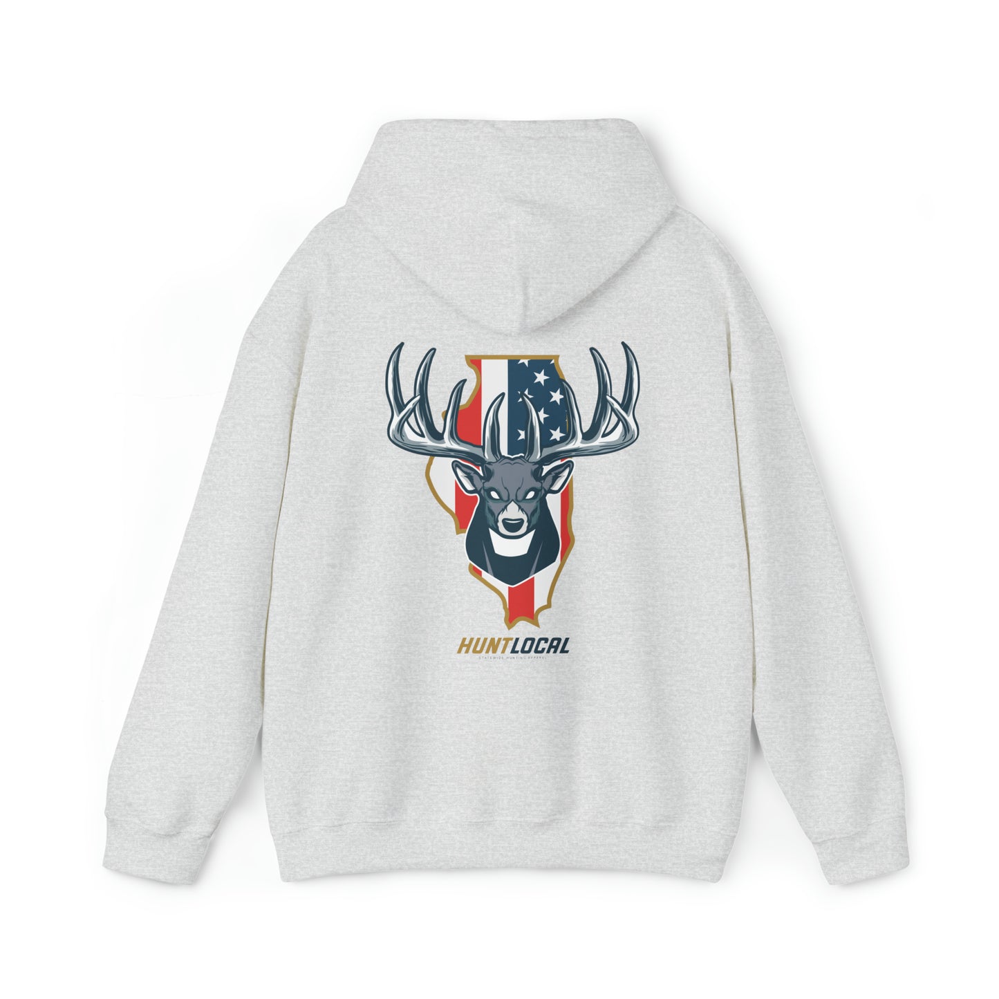 Illinois - USA Buck Hoodie (back)