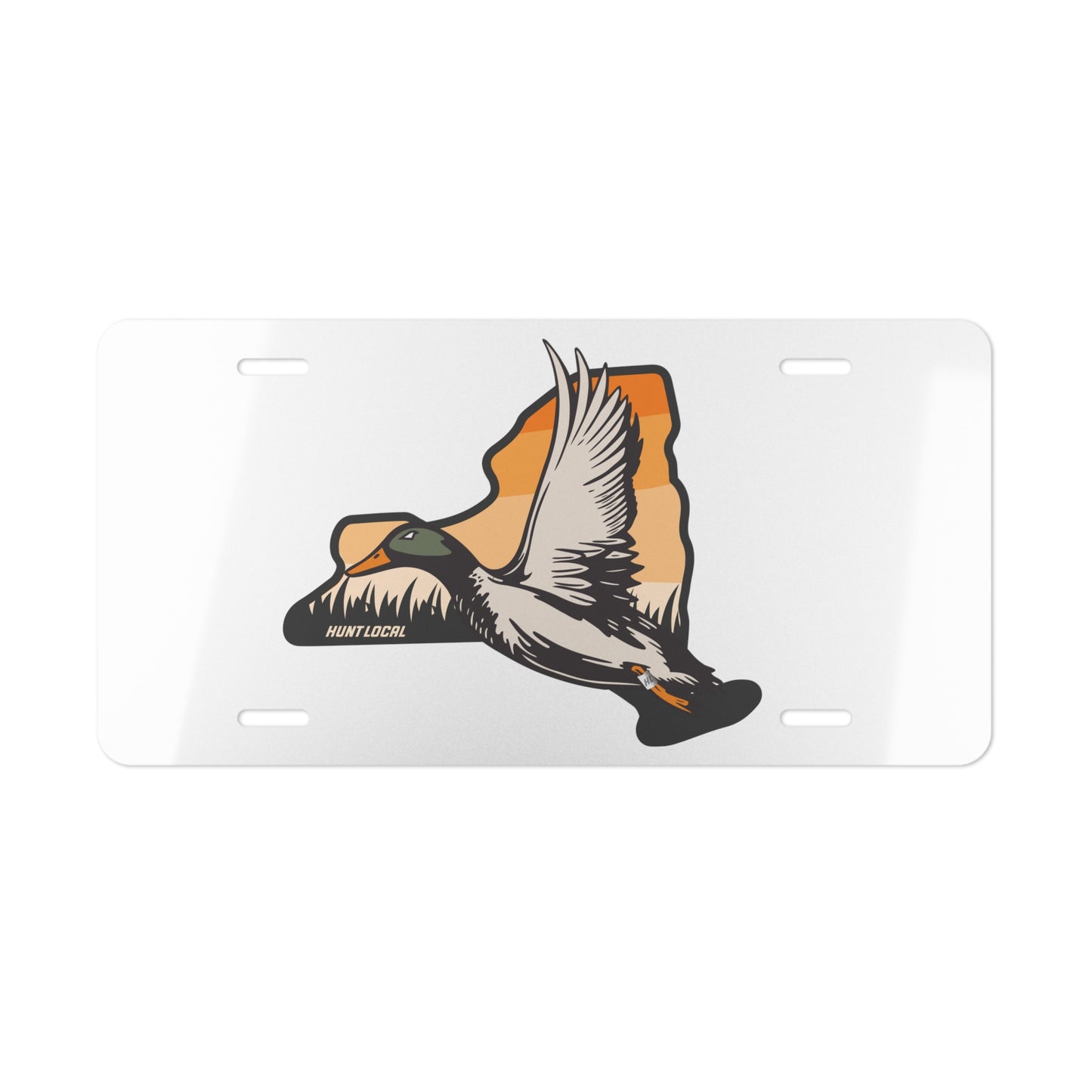 New York - Waterfowl License Plate (white)