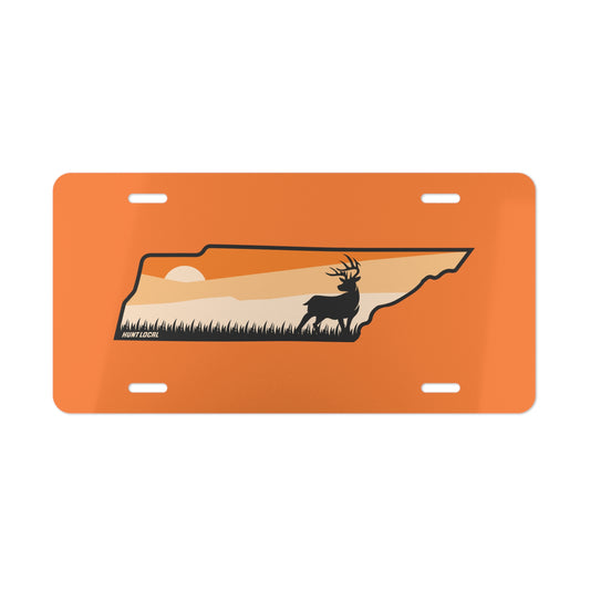 Tennessee - Sunset Buck License Plate (orange)