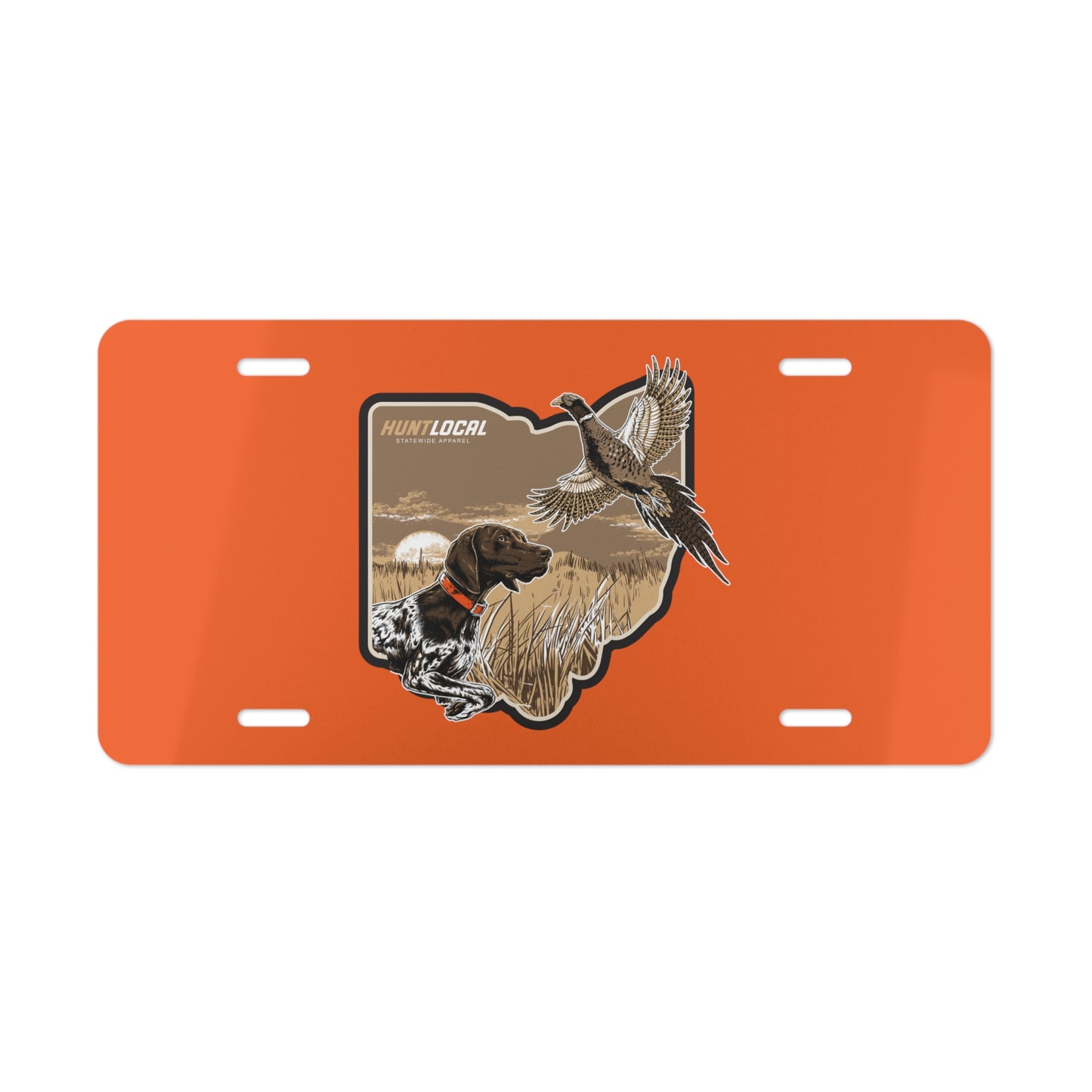 Ohio - Upland License Plate (orange)