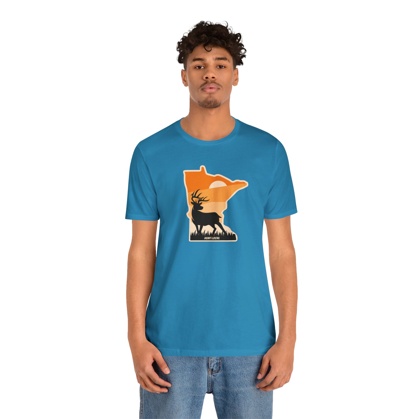 Minnesota - Sunset Buck Front Tee