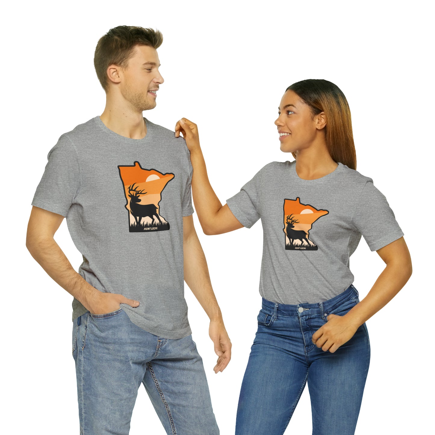 Minnesota - Sunset Buck Front Tee