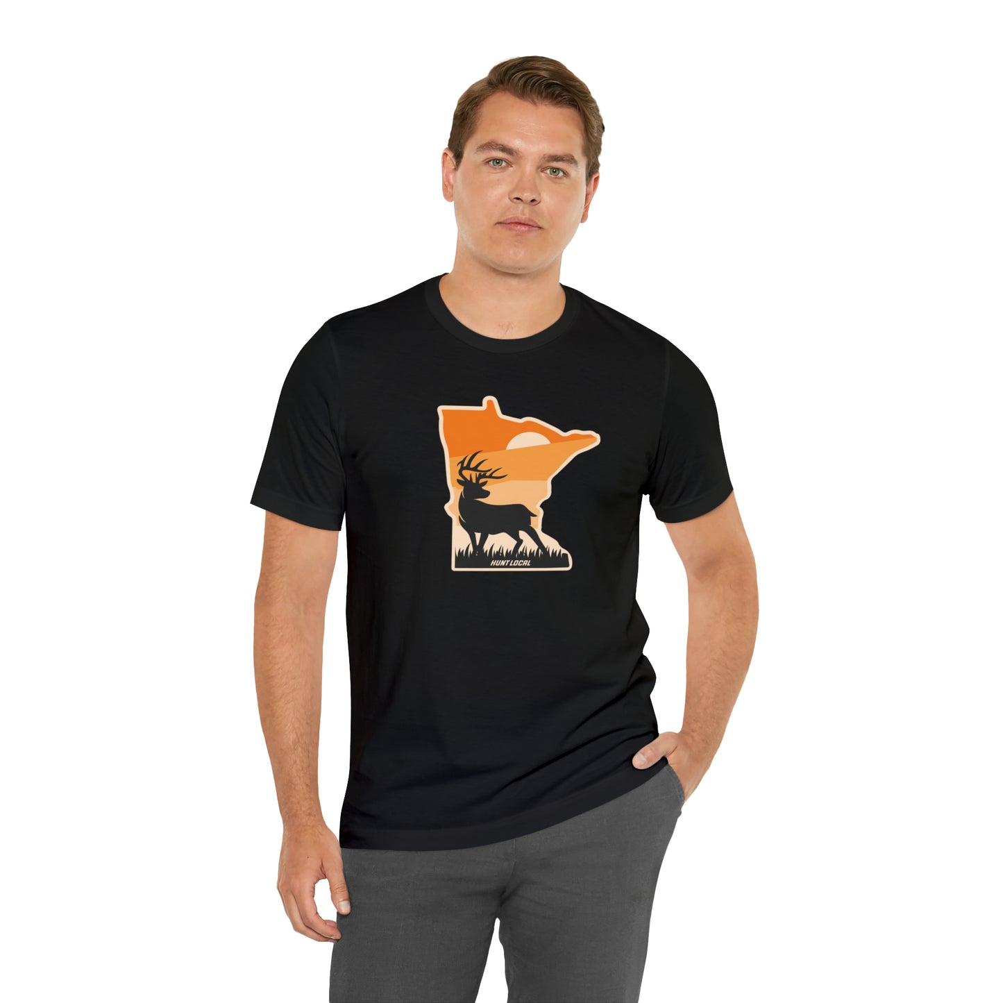 Minnesota - Sunset Buck Front Tee