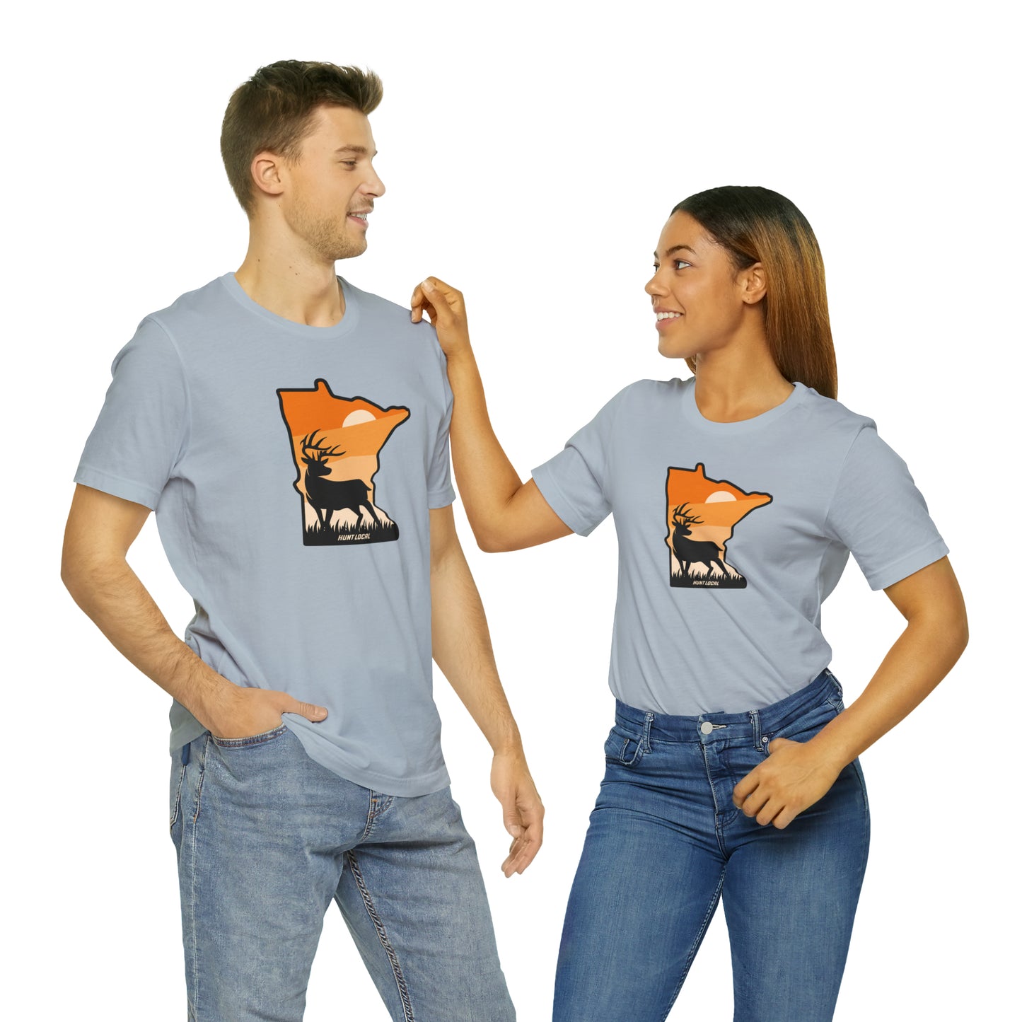 Minnesota - Sunset Buck Front Tee