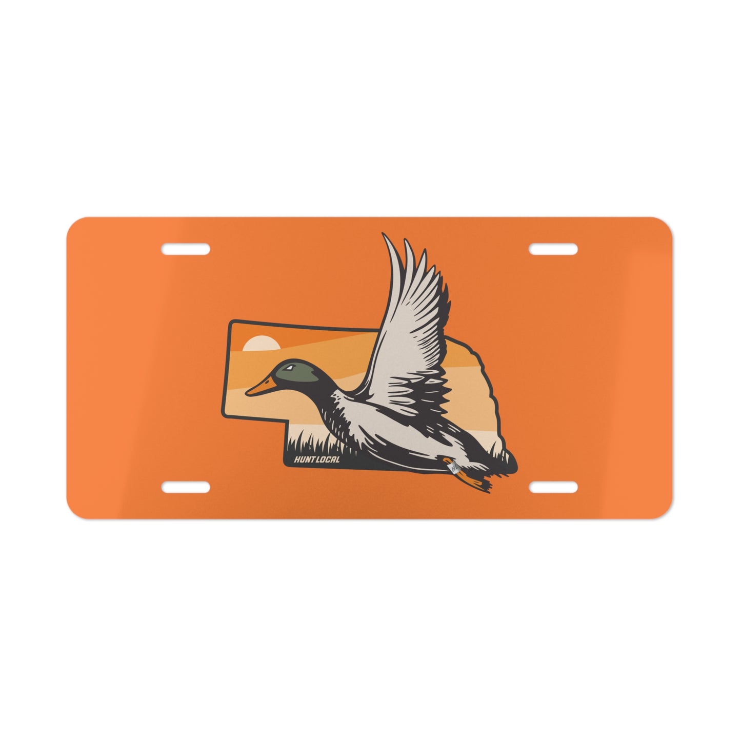 Nebraska - Waterfowl License Plate (orange)