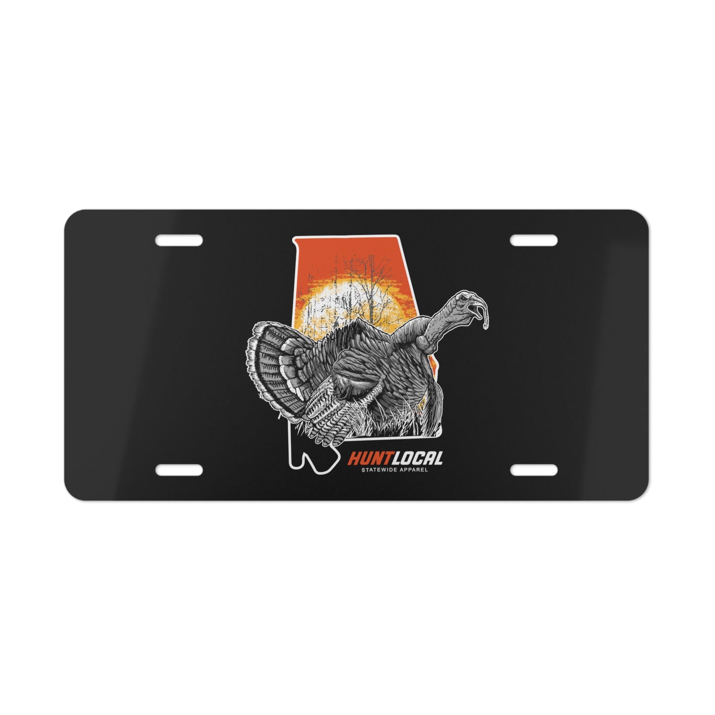 Alabama - Turkey License Plate (black)