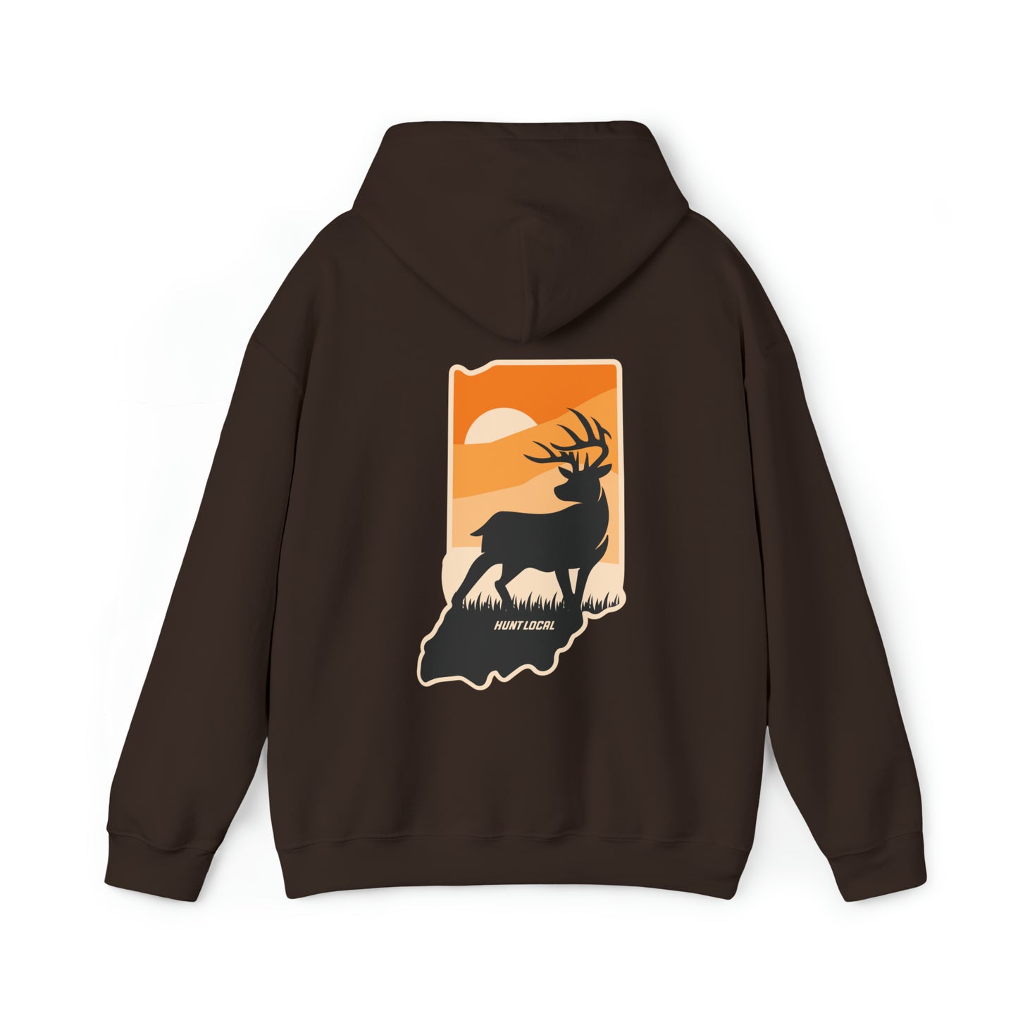 Indiana - Sunset Buck Hoodie (back)