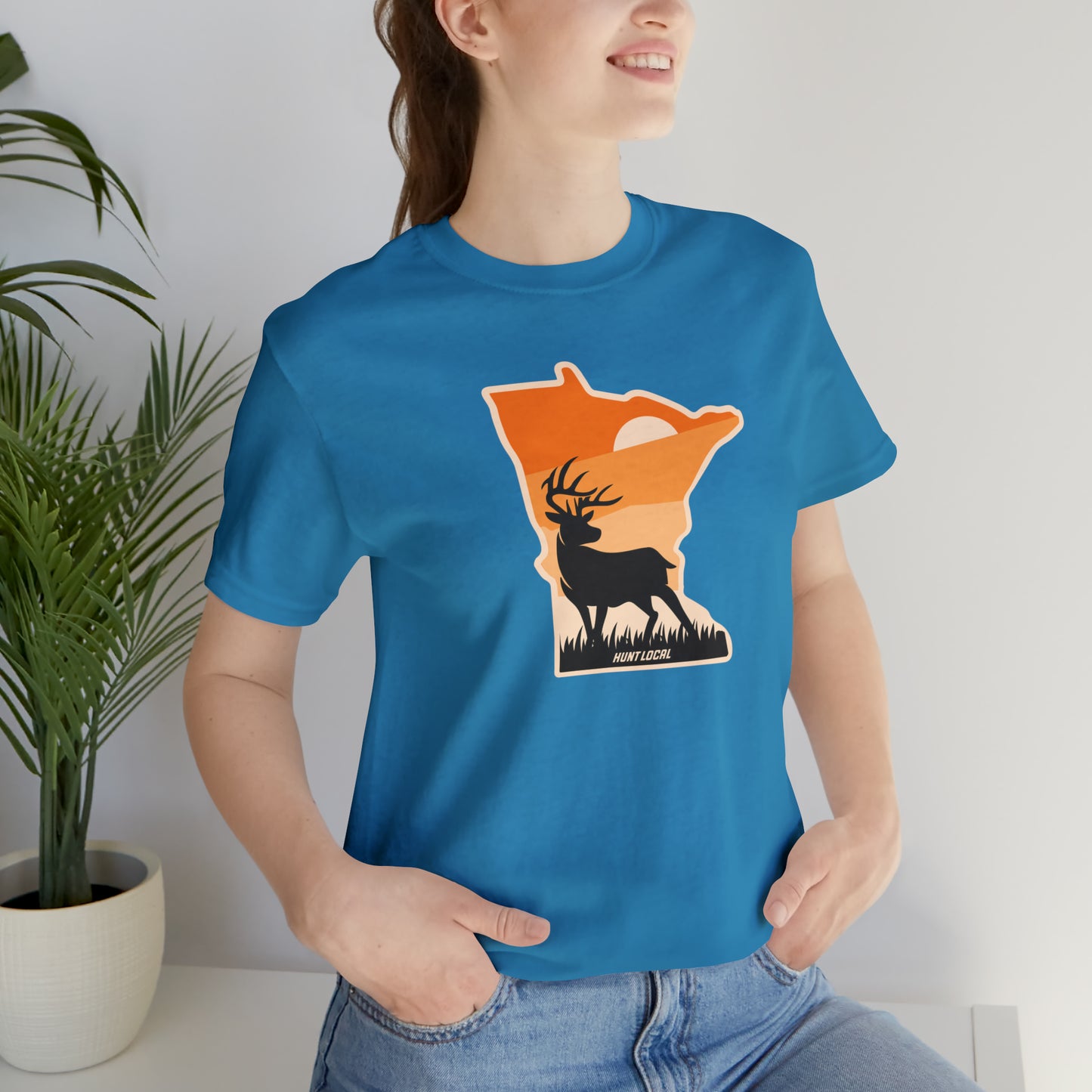 Minnesota - Sunset Buck Front Tee