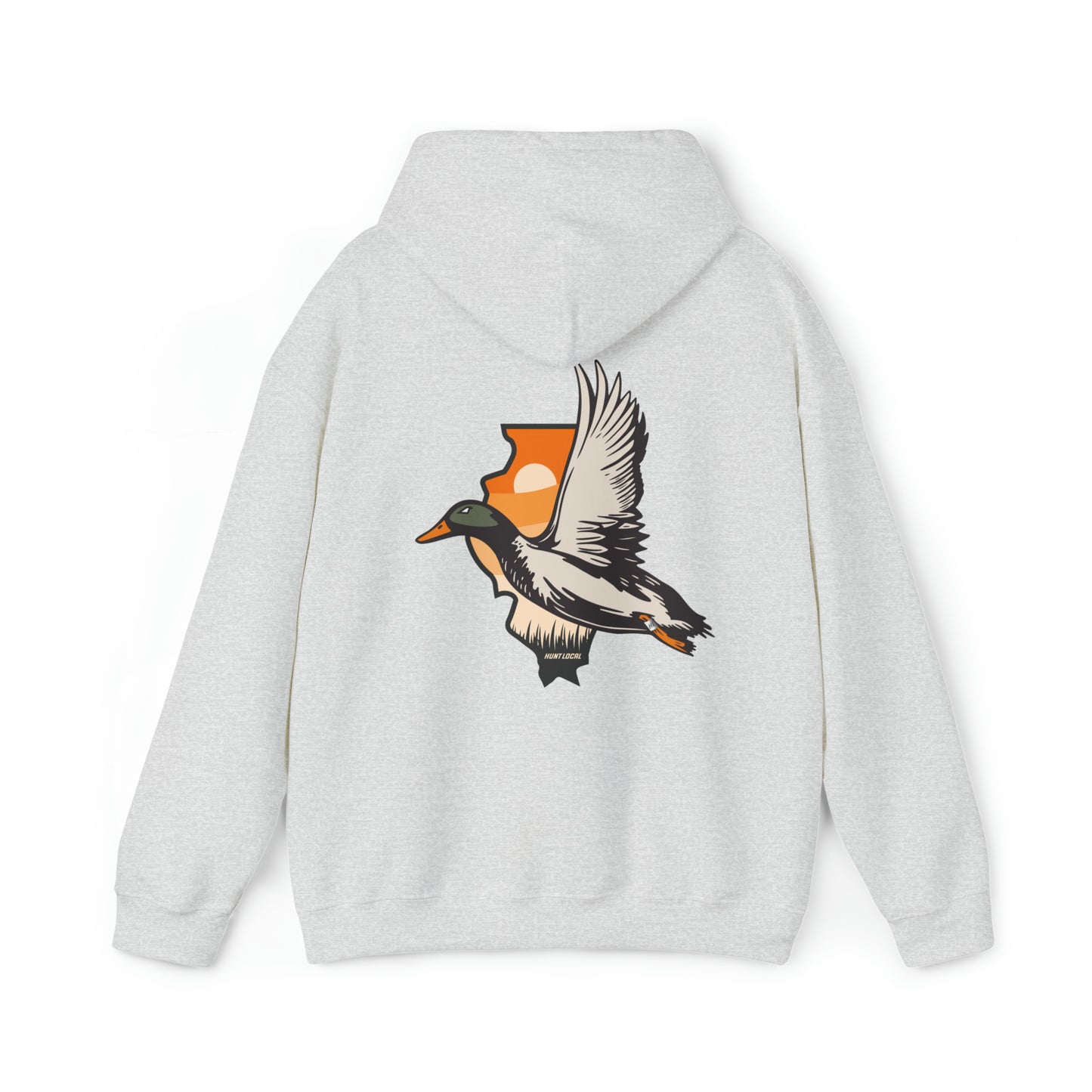 Illinois - Sunset Waterfowl Hoodie (back)