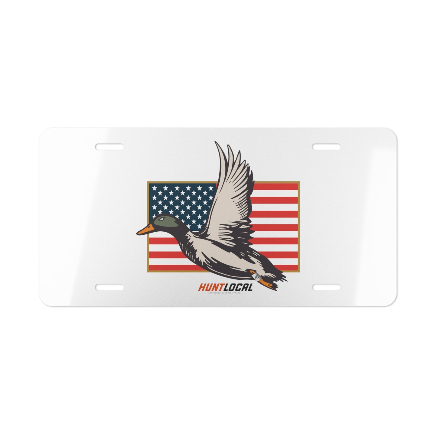USA - Patriot Waterfowl License Plate (white)