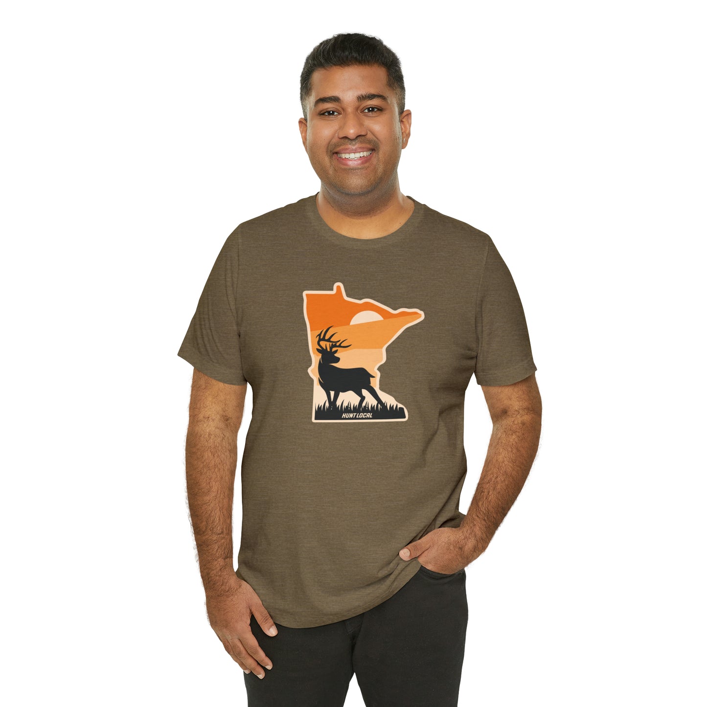 Minnesota - Sunset Buck Front Tee