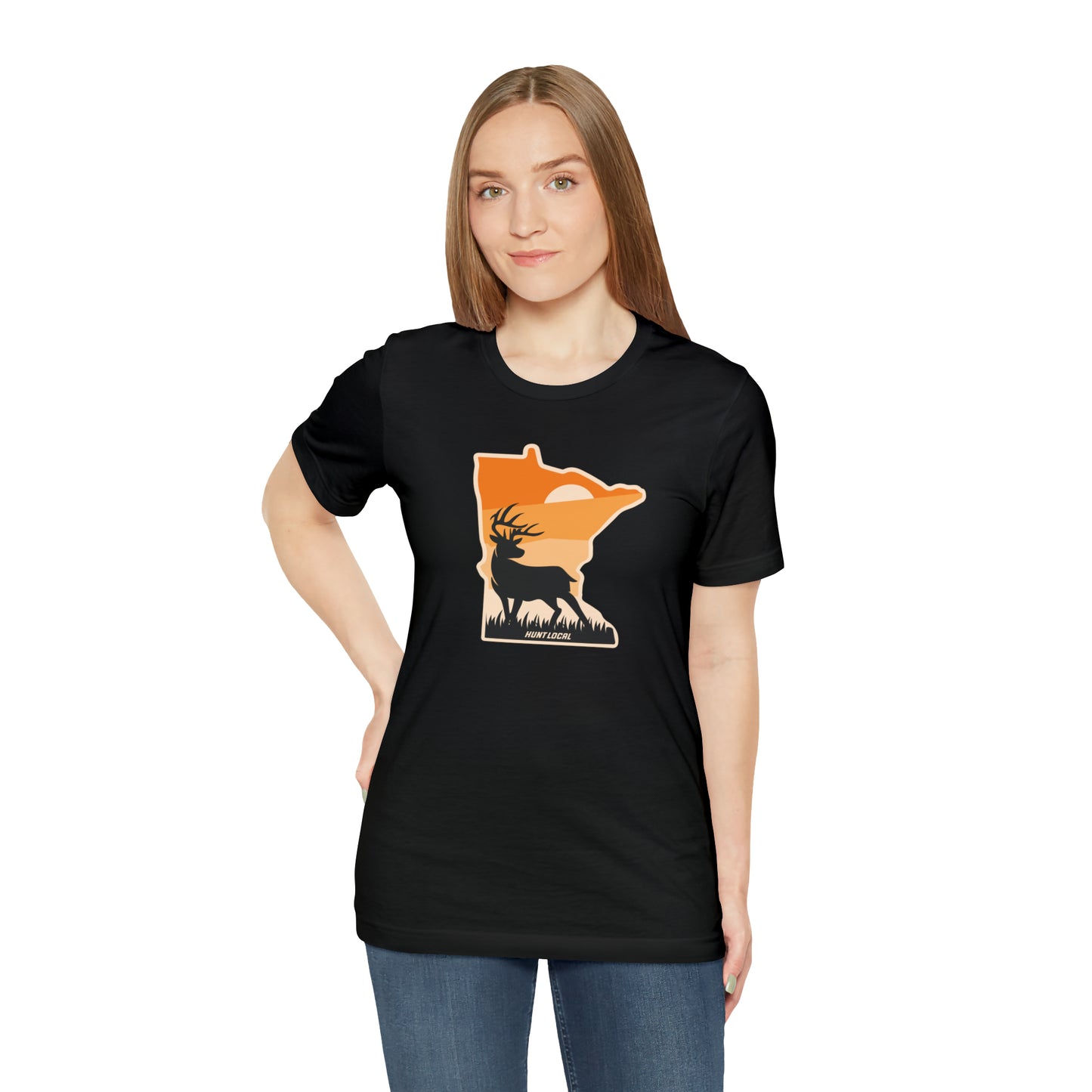 Minnesota - Sunset Buck Front Tee