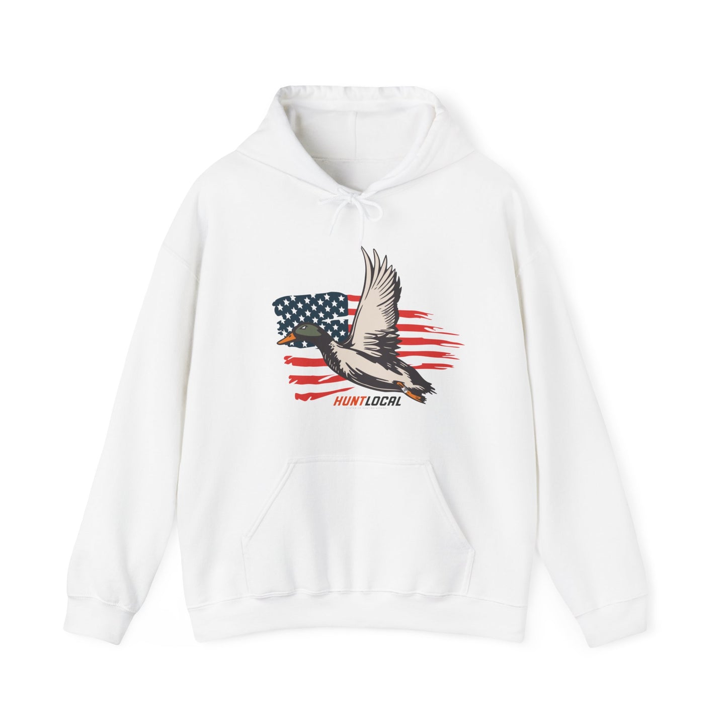 USA - Patriot Waterfowl Distressed Hoodie (front)