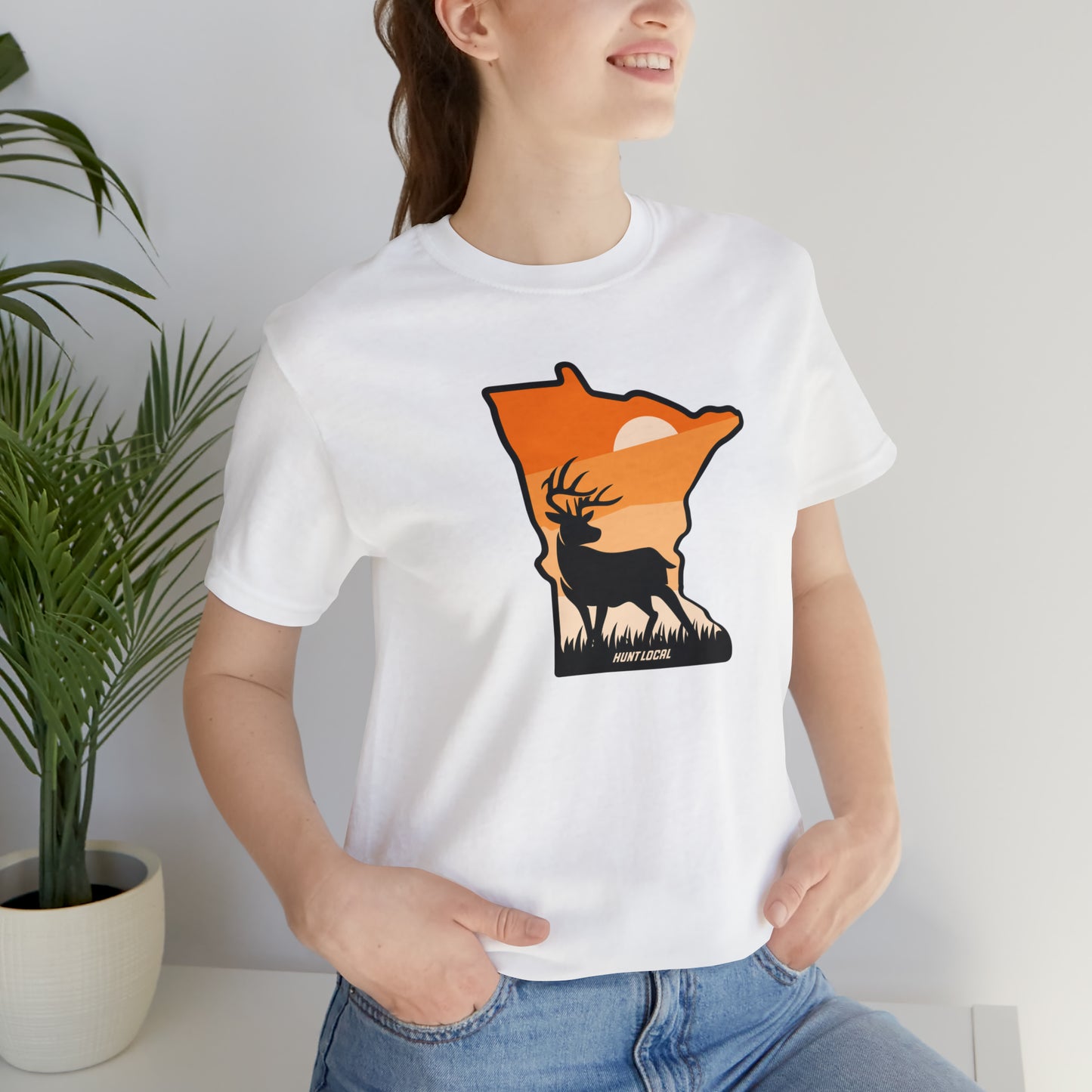 Minnesota - Sunset Buck Front Tee